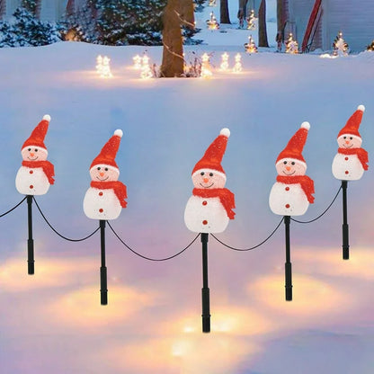 Frosty Glow™ Solar Snowman Light Set (5-Pack)