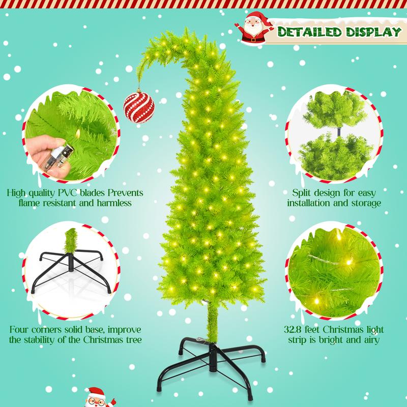 MerryTwist™ Flocked Christmas Tree