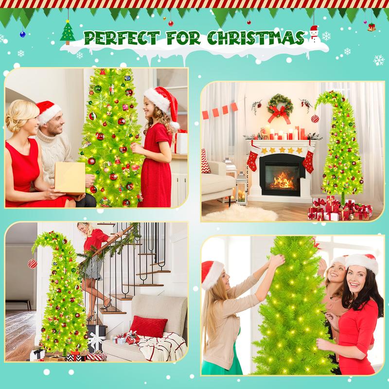 MerryTwist™ Flocked Christmas Tree